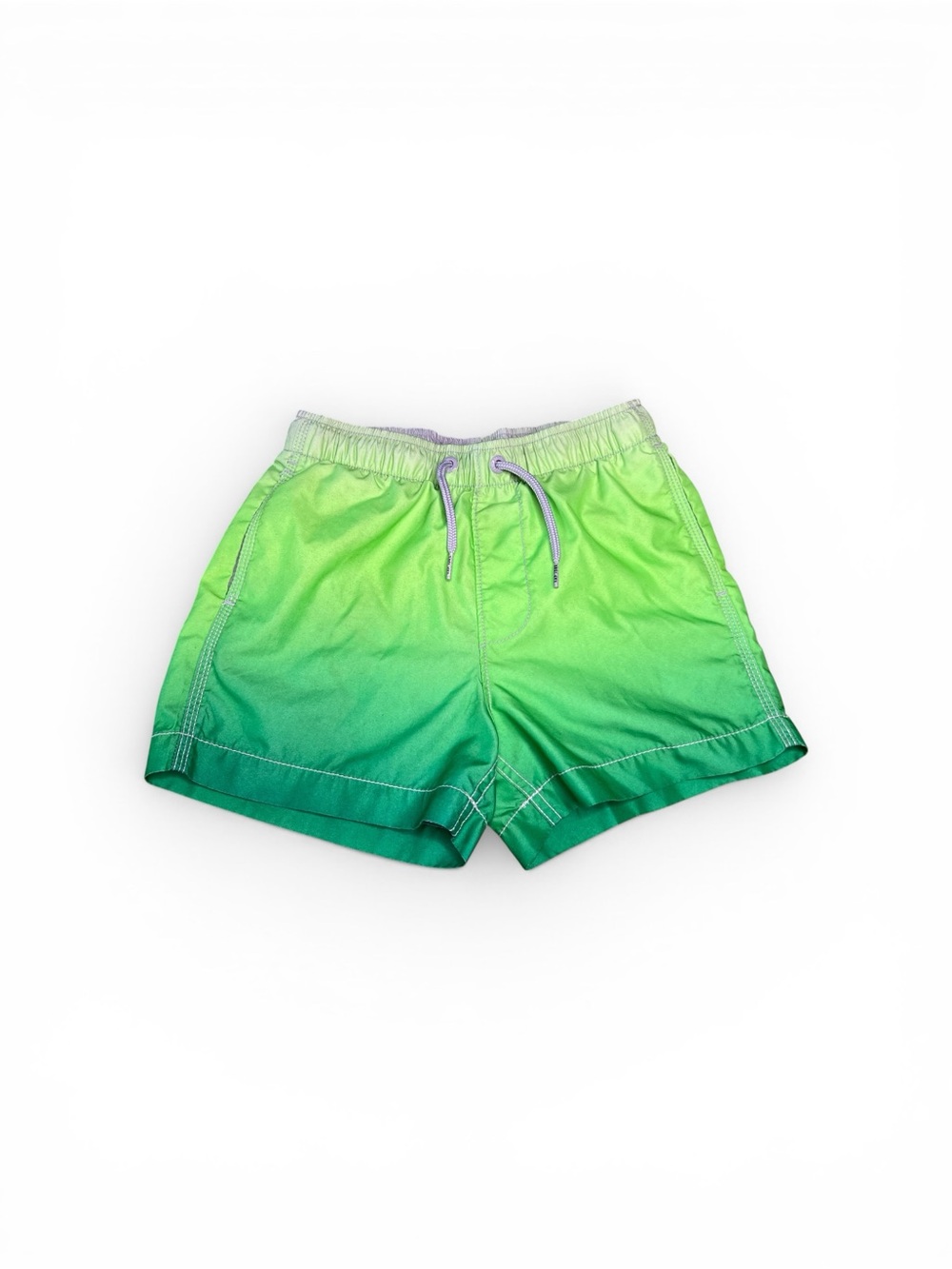 Gap Kids Green Ombre Drawstring Swim Trunks Size Medium